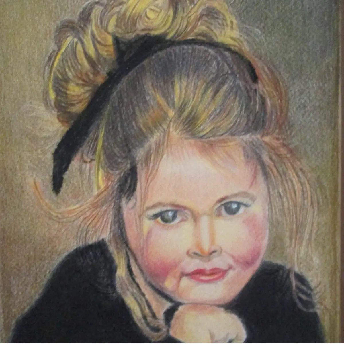 Vibrant Soul – av Mary G. - Potlood - Realism - 40×40 cm door Mary G