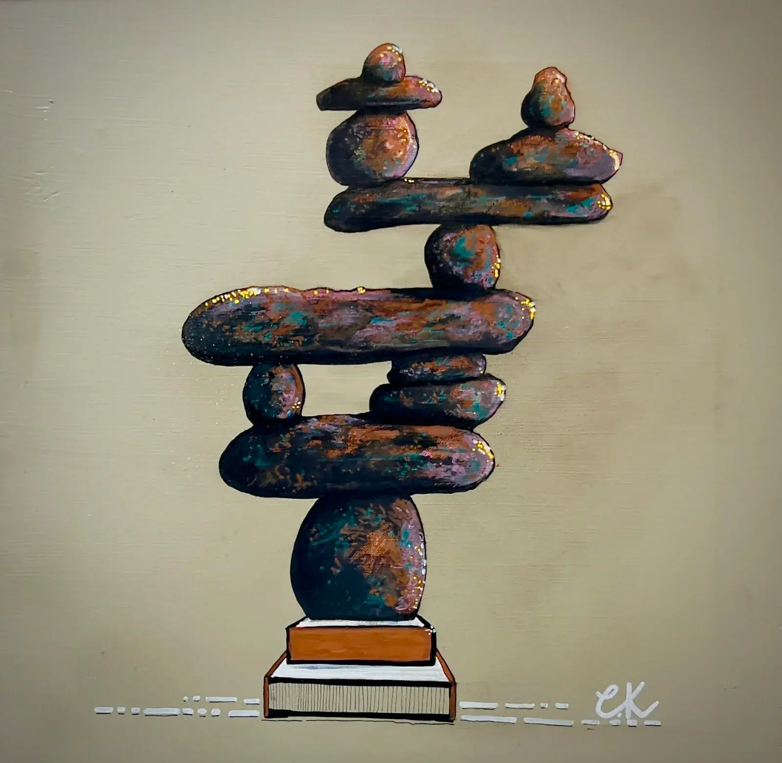 Gravity Rock 2. - Acryl door KvantART