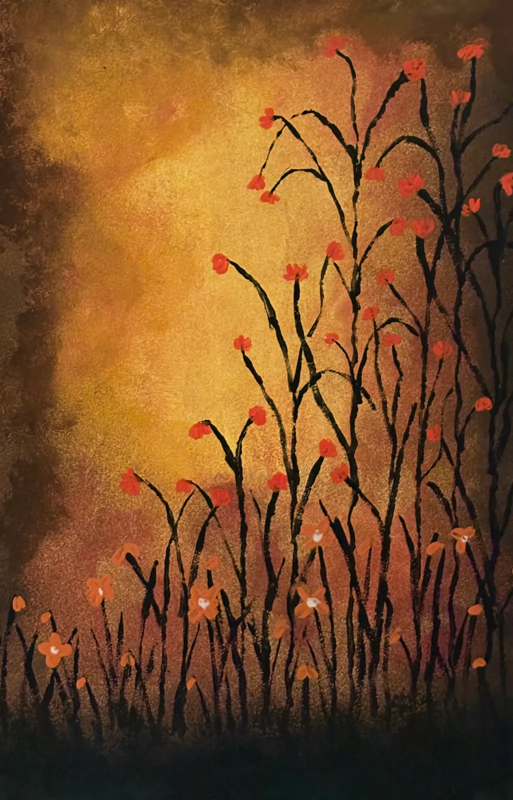 Höstdagen – Acrylic by Ann-Christin (Acmpainting) Martinsson (sold)