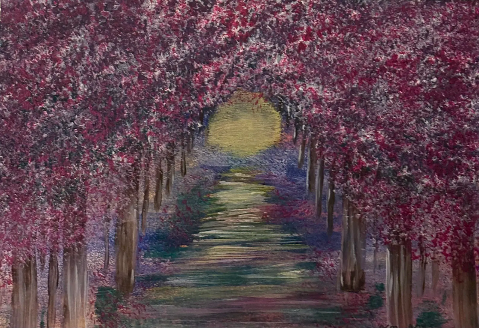 Körabärsskogen - Acryl door Ann-Christin (Acmpainting) Martinsson