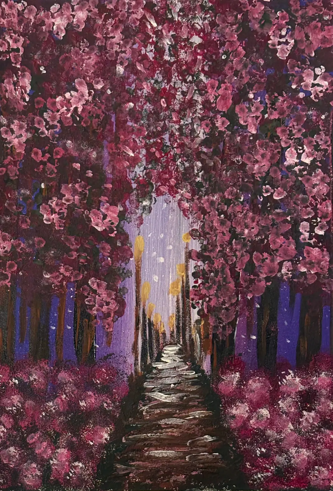 Mammas allé - Acryl door Ann-Christin (Acmpainting) Martinsson