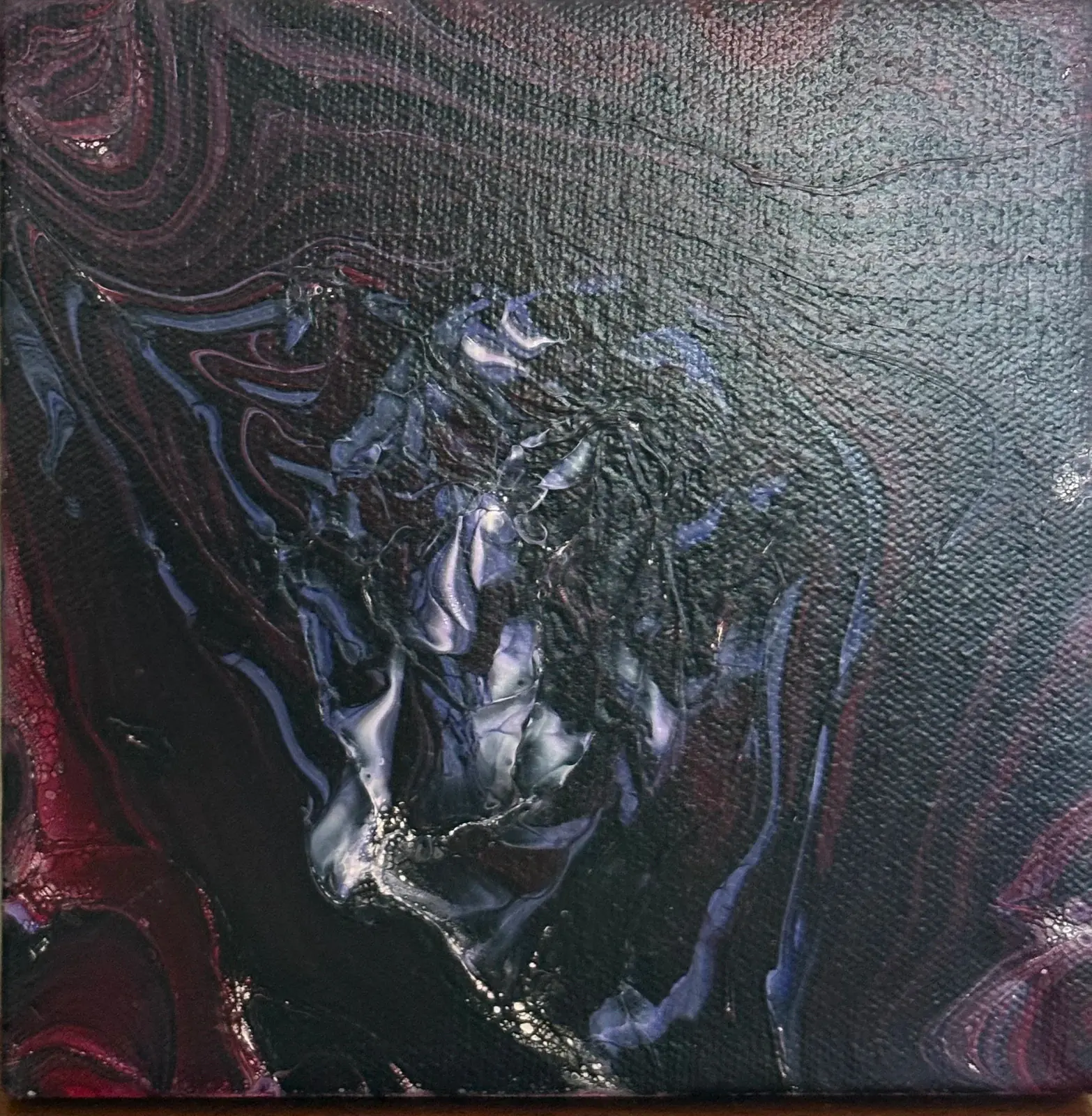 Mörkret - Acryl door Ann-Christin (Acmpainting) Martinsson