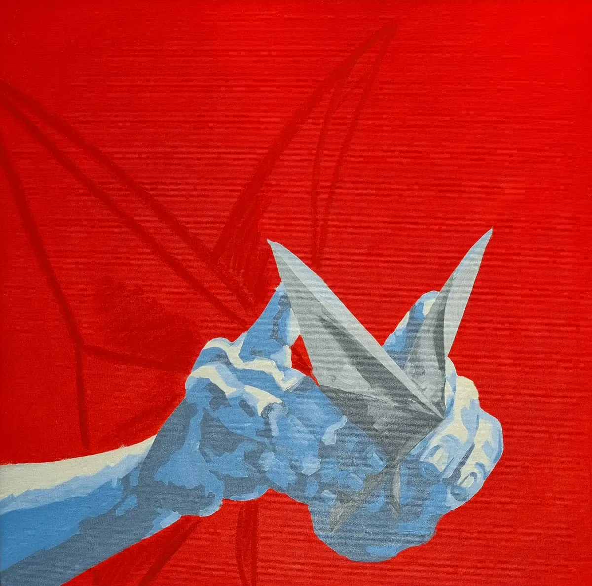 Steg nr. 1 - Acryl - Figurative - 60×60 cm door Lovisa Kexel Sandberg