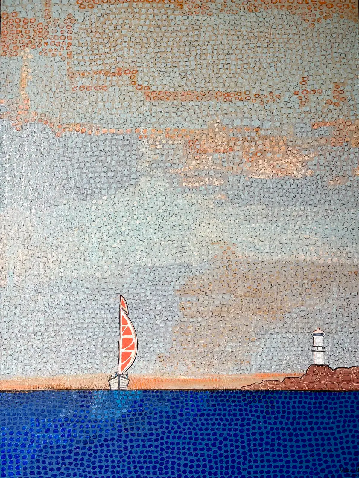 Skallens fyr Marstrand – Acrylic by Vivianne Otsa