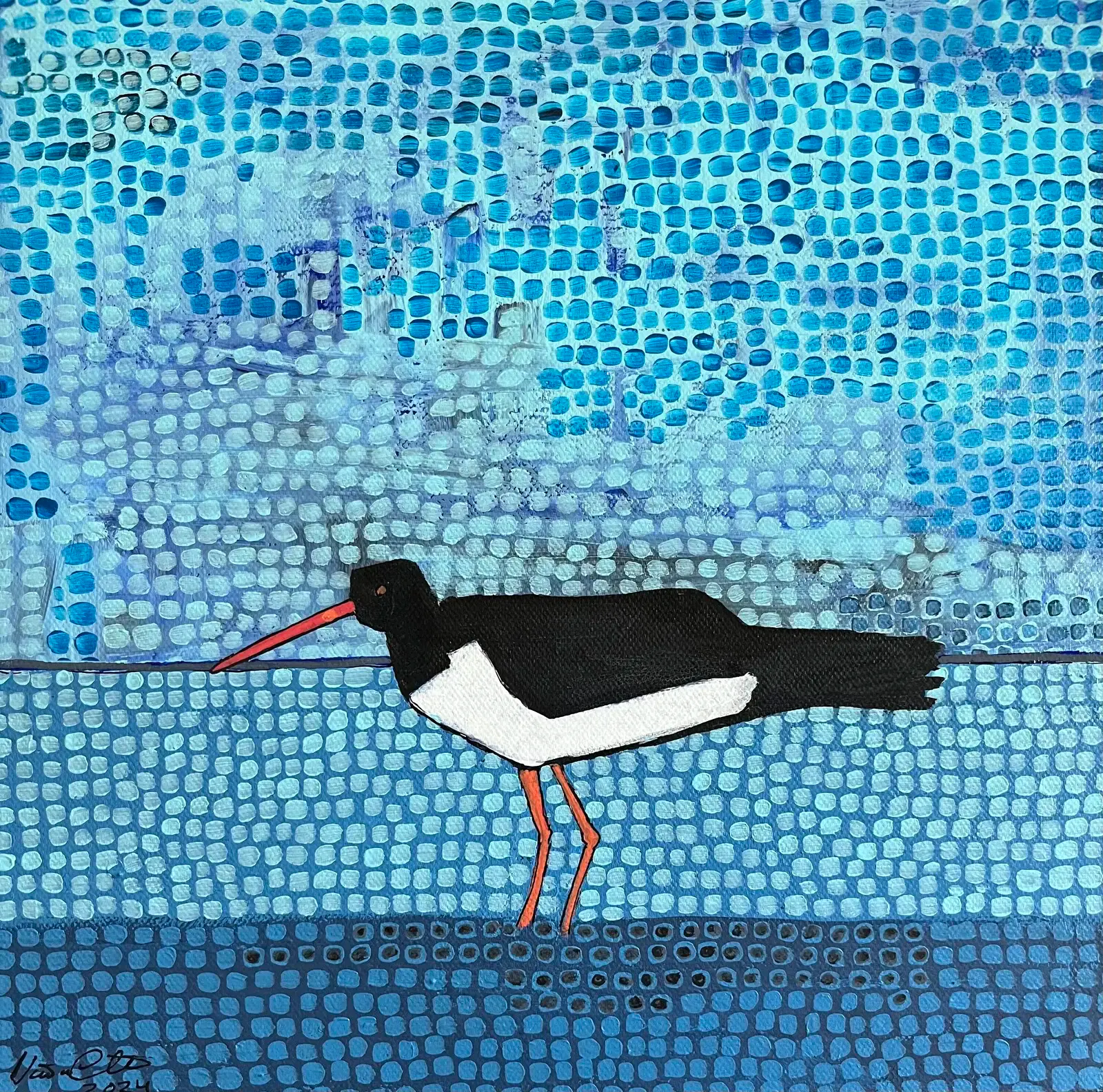 Strandskata - Acryl door Vivianne Otsa