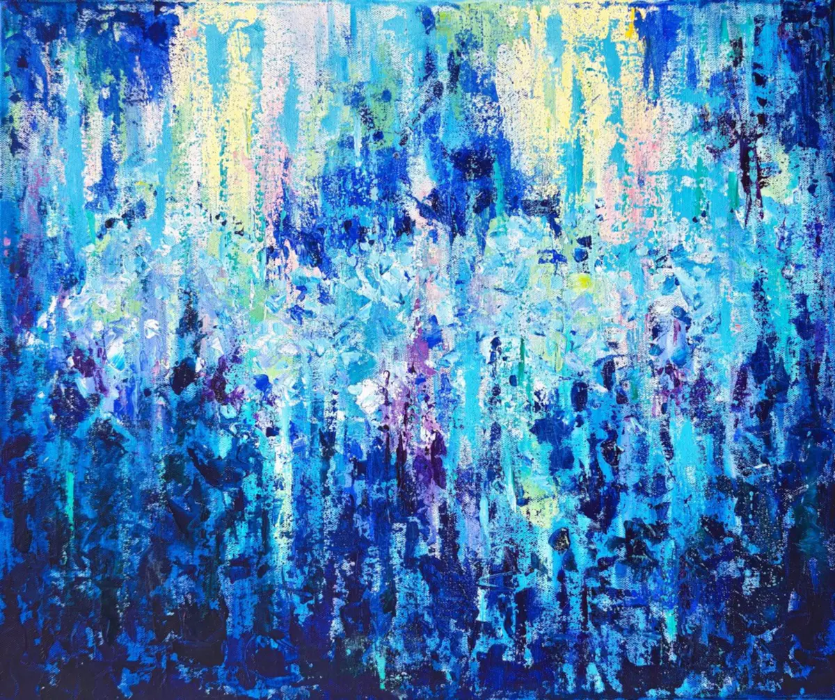 After Rain - Acryl - Abstract - 60×50 cm door Irina Nikolaeva