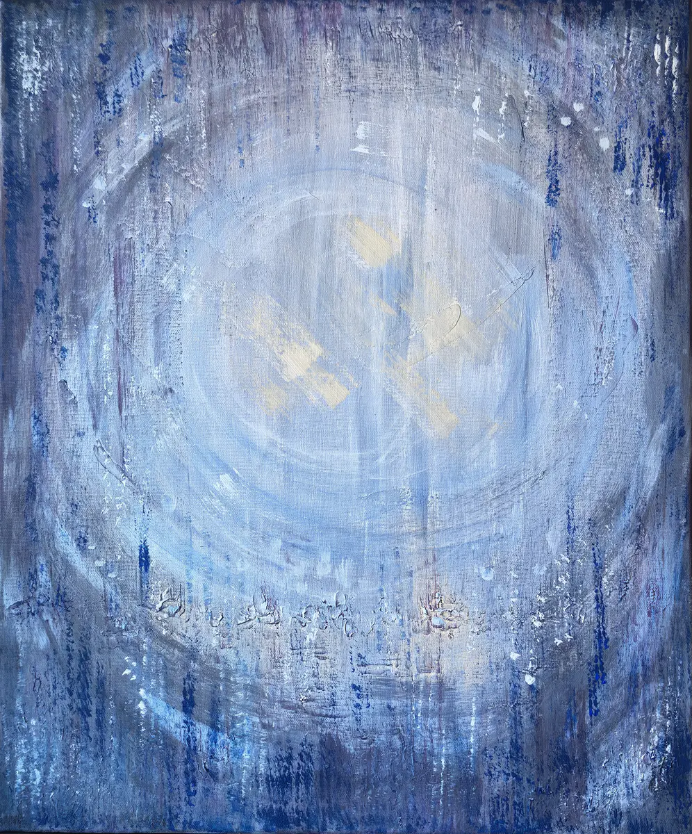 Meteor Shower - Acryl - Abstract - 50×60 cm door Irina Nikolaeva
