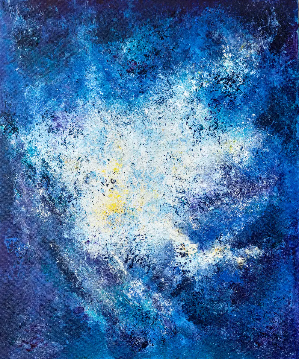 Summer Night - Acryl - Abstract - 50×60 cm door Irina Nikolaeva