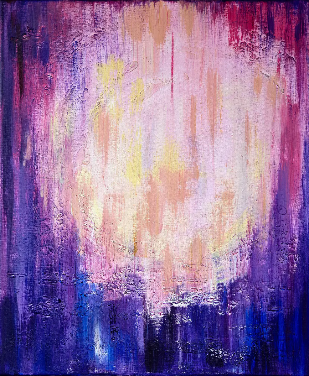 Sunset - Acryl - Abstract - 50×60 cm door Irina Nikolaeva