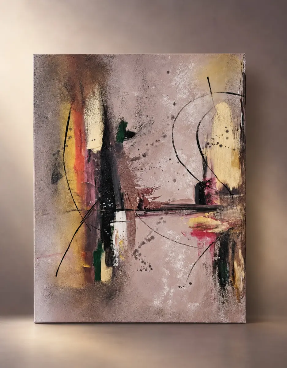 Between Two Worlds - Acryl - Abstract - 30×40 cm door Donna