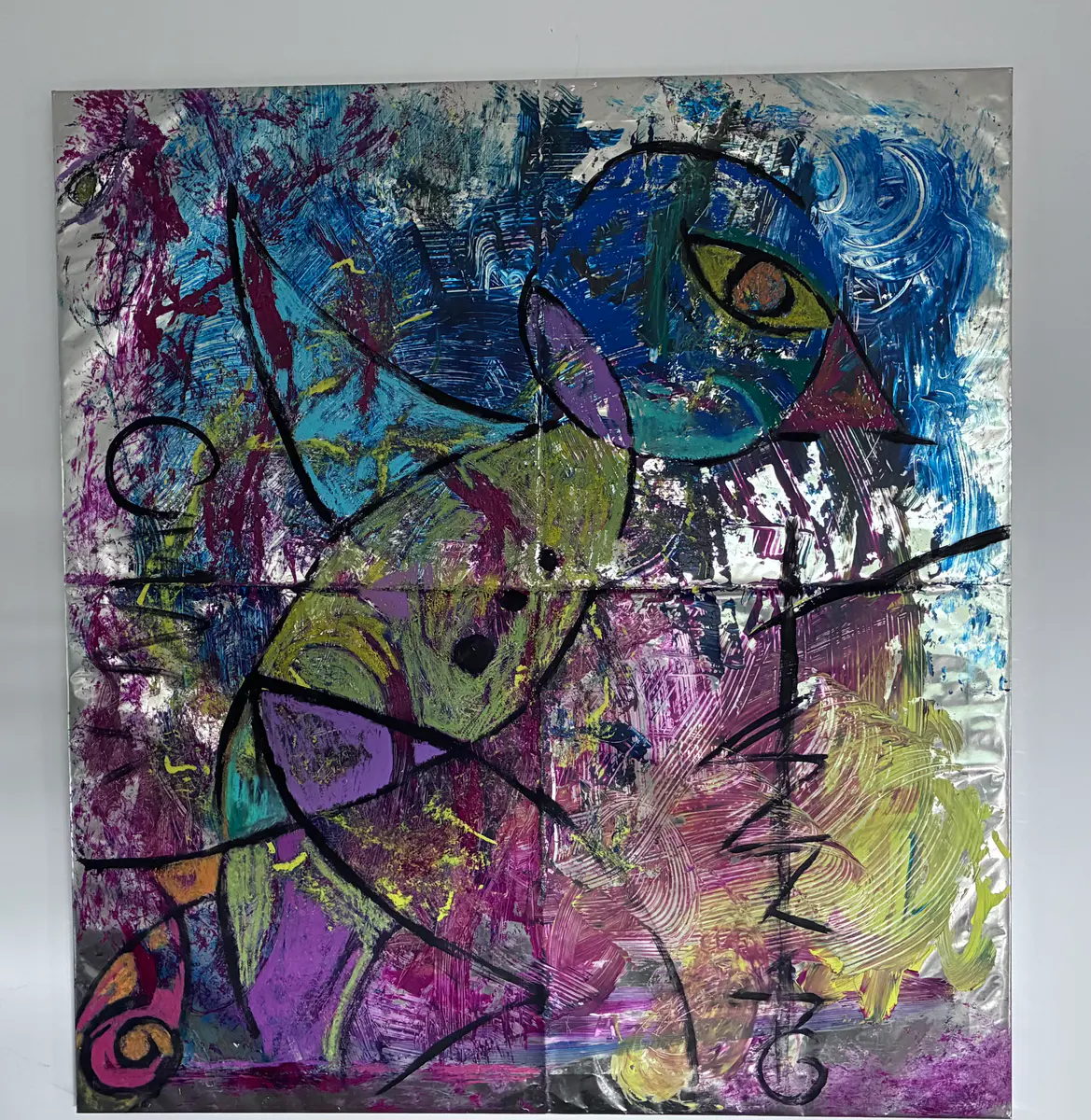Uden titel - Acryl - Abstract - 120×120 cm door ZIMMART
