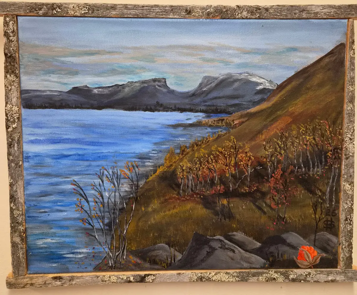 Lapporten - Acryl - Landscape - 41×33 cm door Håkan Siggemo