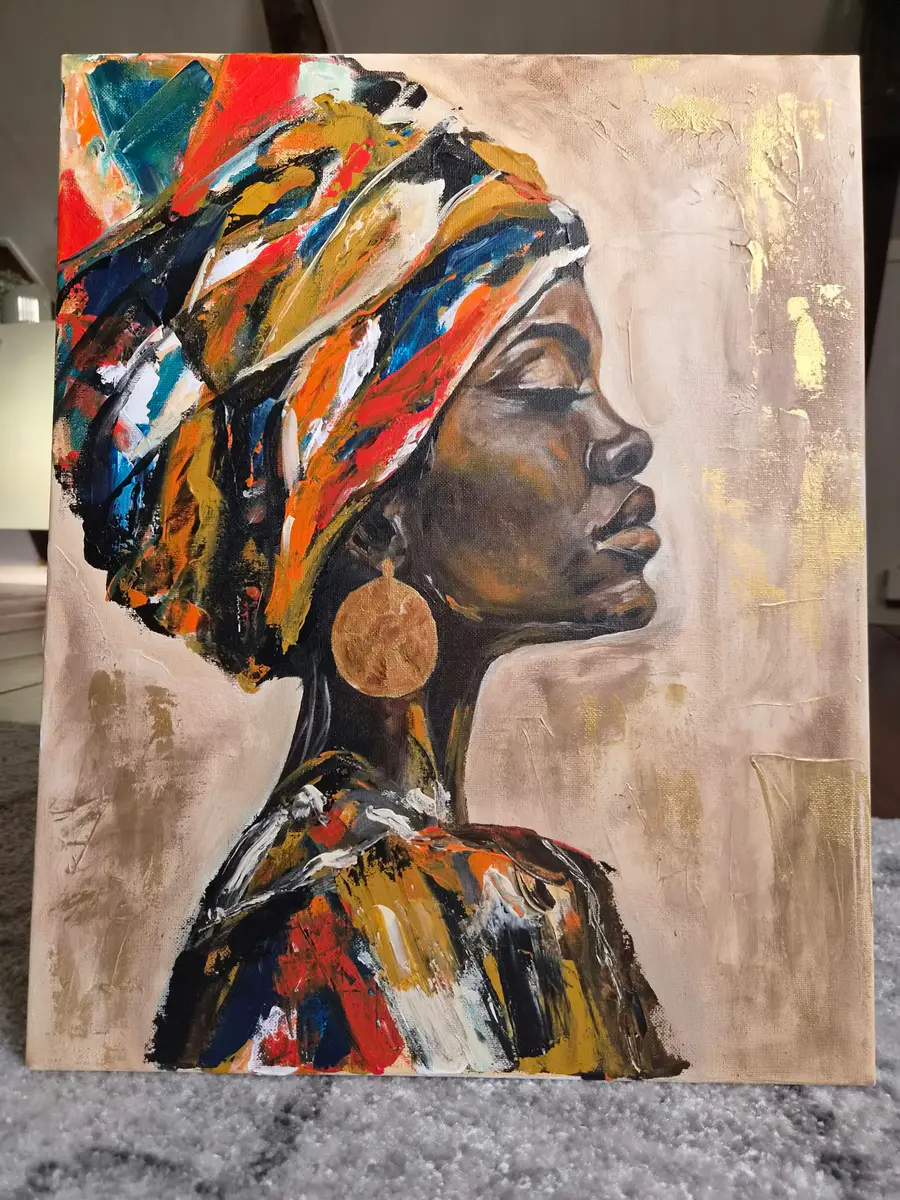 Kap Verde 3 - Acryl - Abstract - 40×50 cm door Lisa Lithman