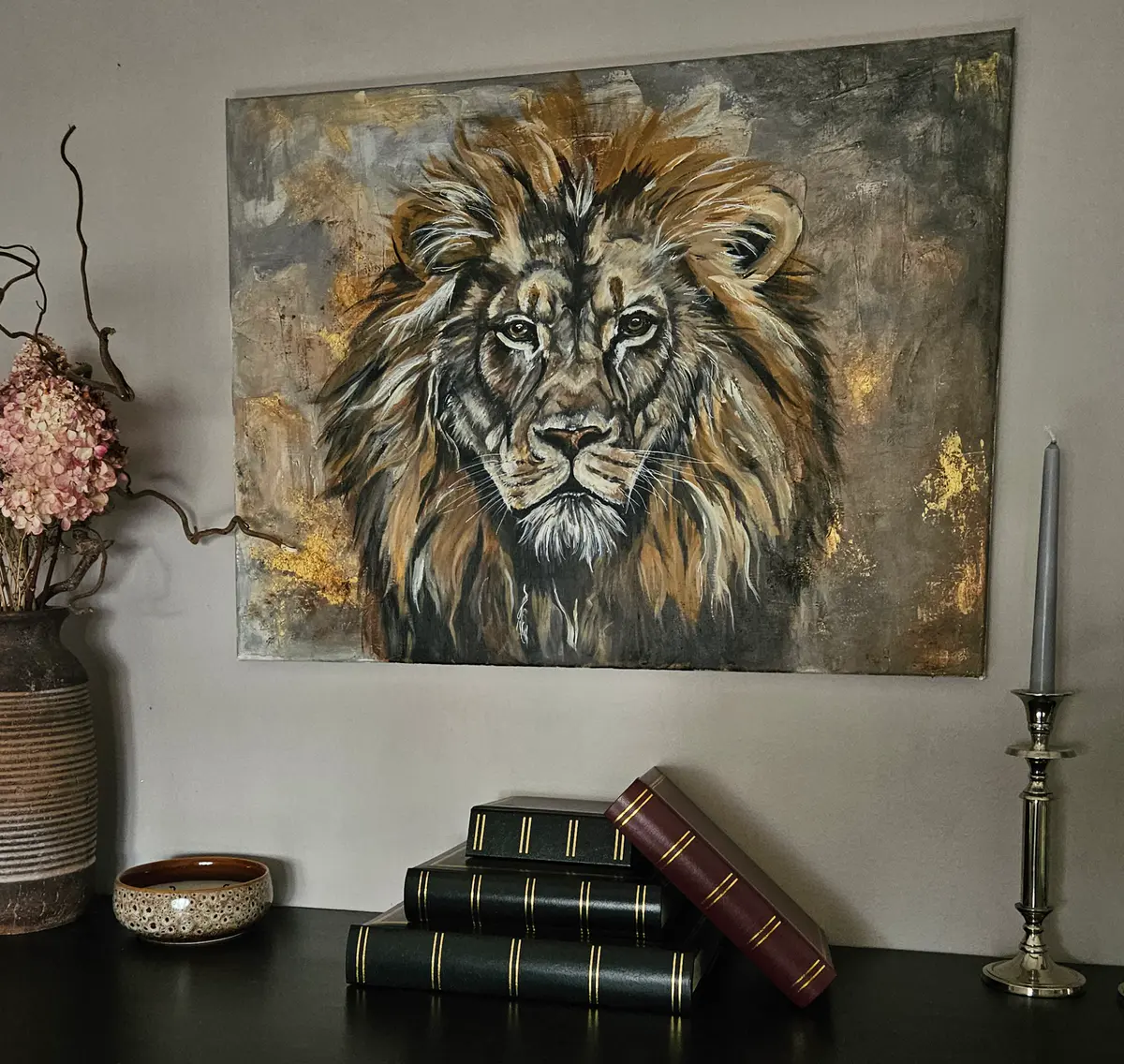 Aurum - Acryl - Expressionism - 80×60 cm door Lisa Lithman