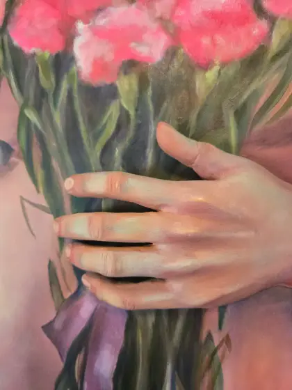 Blommor och en flicka...Instagram thumbnail 2
