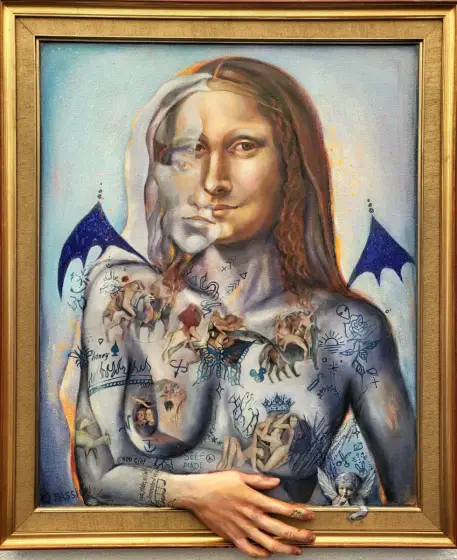 Mona Lisa - Abstrakt samtidskonstverk