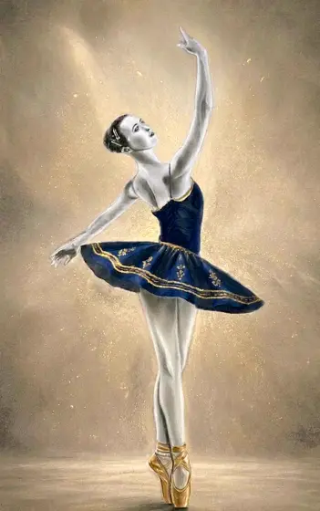 Floating Pirouette,av Mary G. - Acryl door Mary G