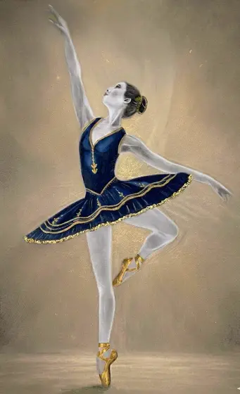 Weightless Pirouette av Mary G - Acryl door Mary G