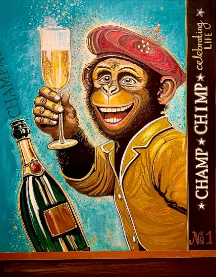 CHAMP CHIMP - celebrating LIFE (4800 kr) thumbnail 1