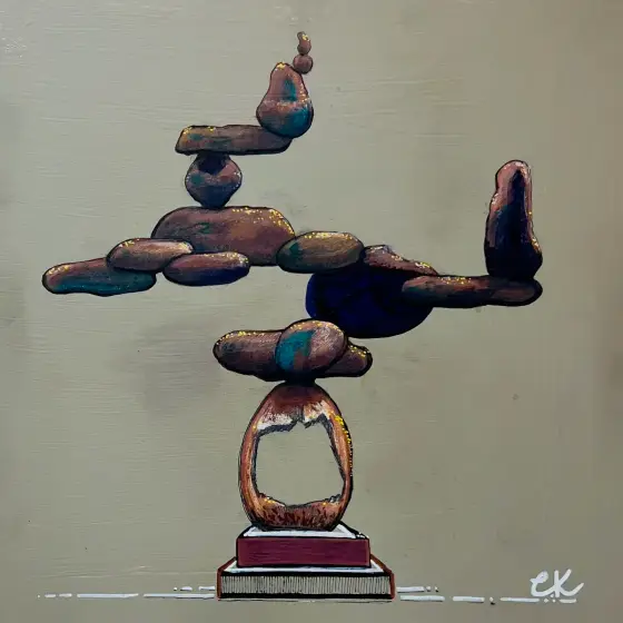 Gravity Rock 1 - Acryl door KvantART