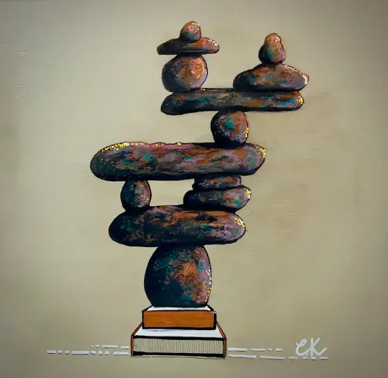 Gravity Rock 2. - Acryl door KvantART