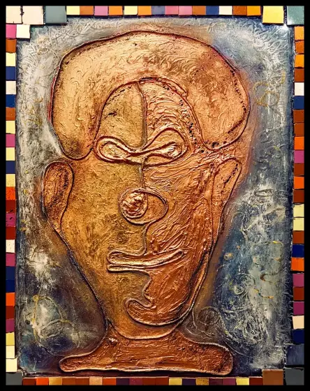 One line man in gold thumbnail 1