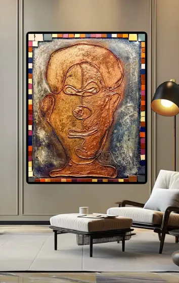 One line man in gold thumbnail 3
