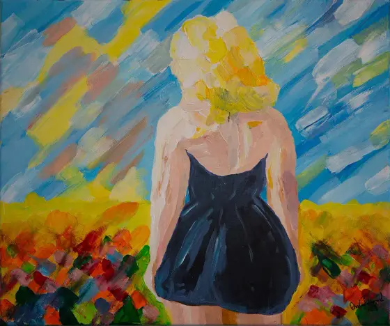Come with me - Acryl door Andy Renard