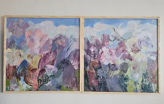 Boundless Spring. Dyptich /Framed thumbnail 10