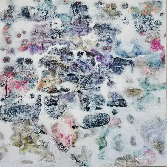 Interwoven Field - Acryl door Tatiana Hellum