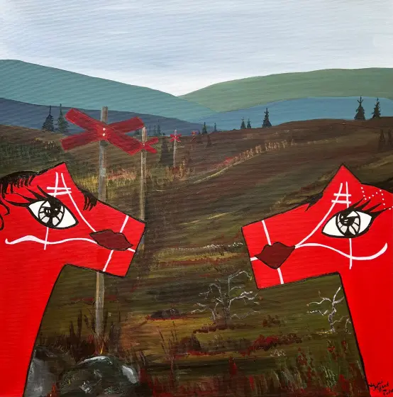 Höstvandring – Acrylic by Hjort i Sälen