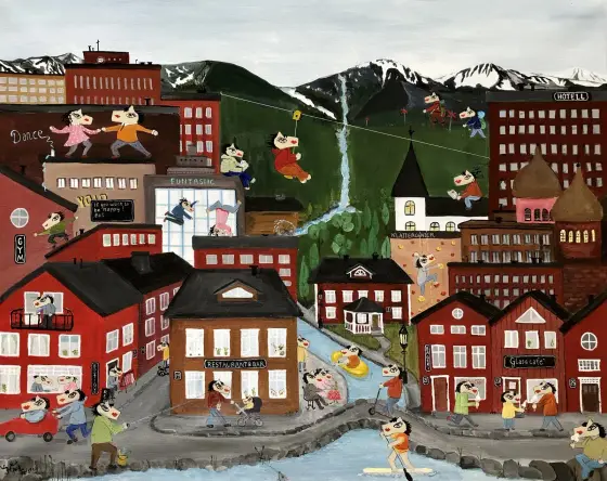 Mitt liv som DALAHÄST – Acrylic by Hjort i Sälen