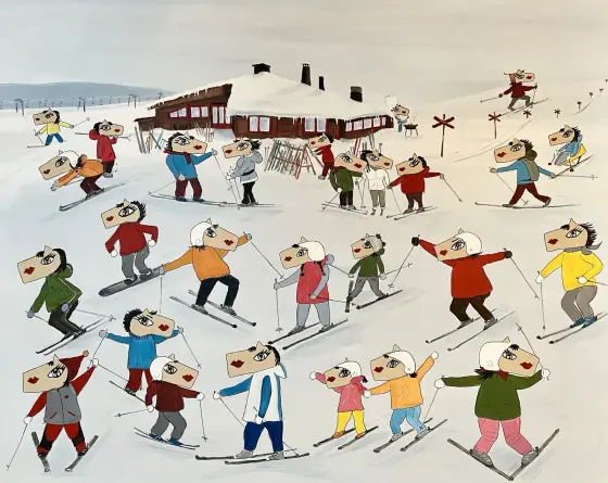 Snögubben, Happy skiing thumbnail 1