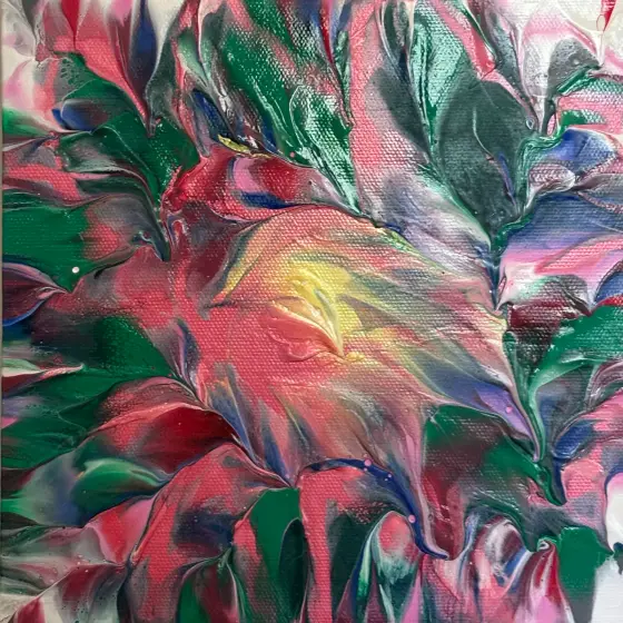 Delfinen - Acryl door Ann-Christin (Acmpainting) Martinsson