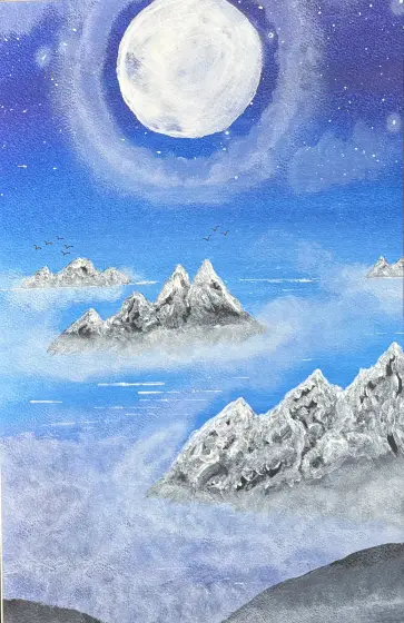 Dimmans hav - Acryl door Ann-Christin (Acmpainting) Martinsson