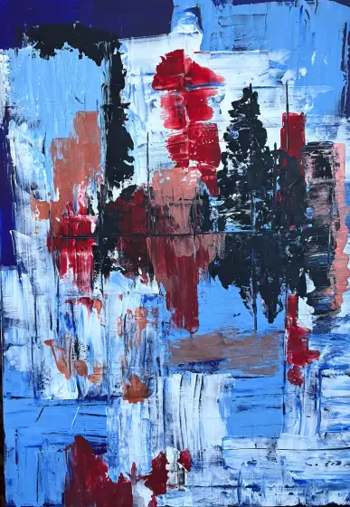 Spegelbild - Acryl door Ann-Christin (Acmpainting) Martinsson