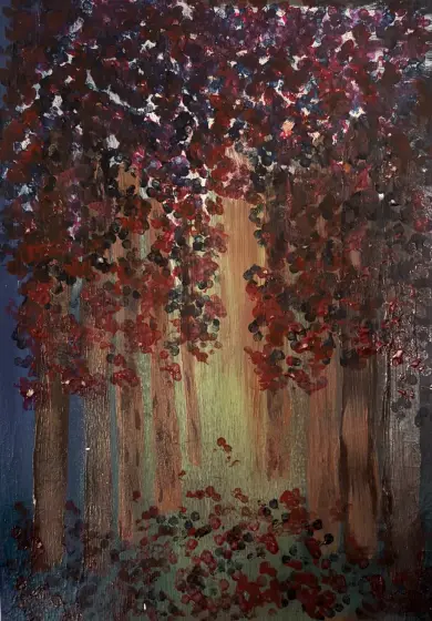 Vandringen hem - Akryl af Ann-Christin (Acmpainting) Martinsson
