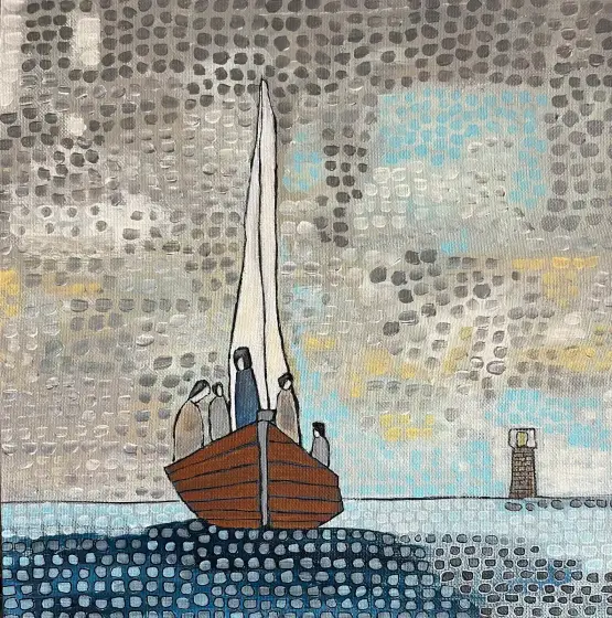 30 x 30 cm - Acryl door Vivianne Otsa
