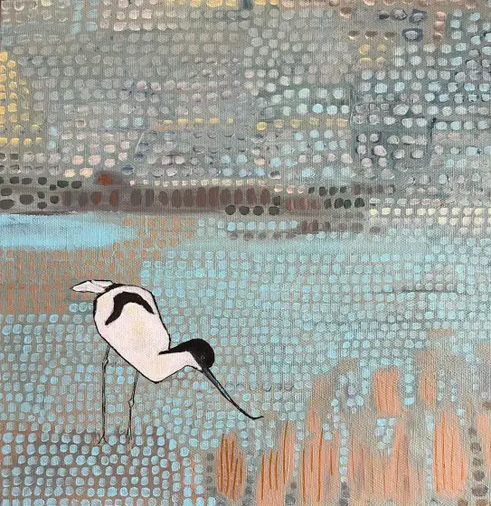 Skärfläcka vid själsö - Acryl door Vivianne Otsa