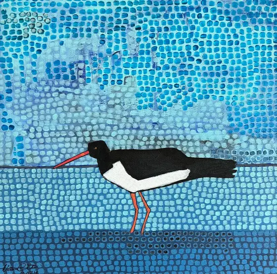 Strandskata - Acryl door Vivianne Otsa