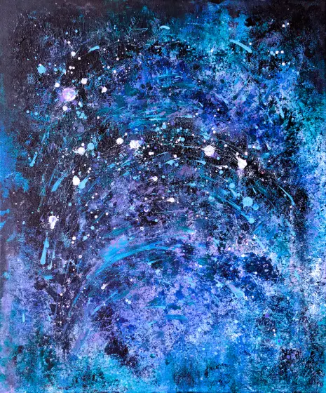 Starry Sky - Acryl door Irina Nikolaeva