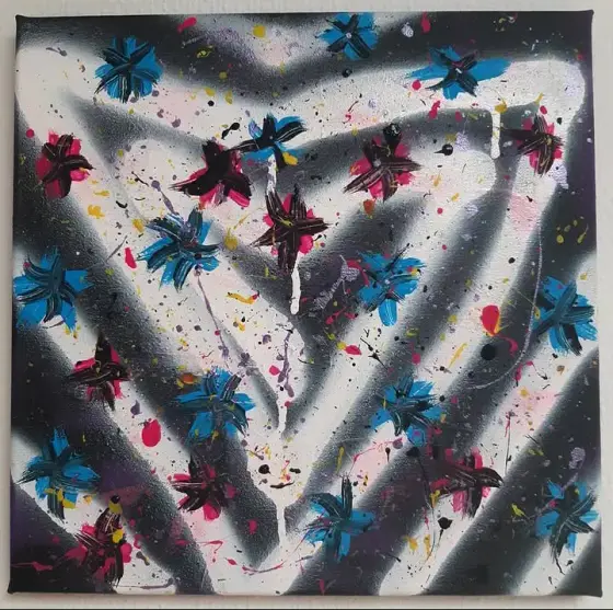 Kontrollerat kaos - Acryl door INA