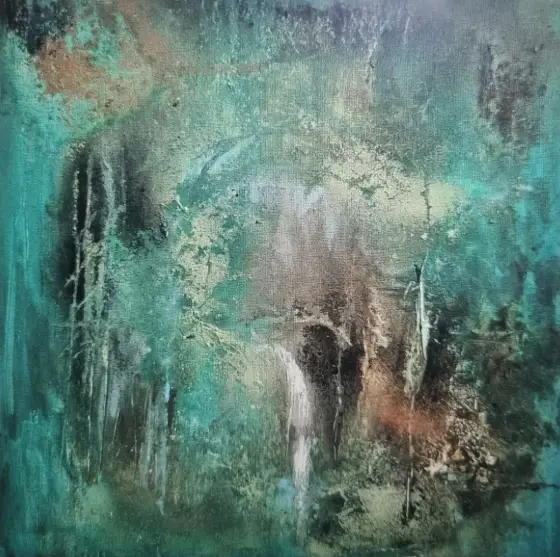 Där älvor bor - Acryl door SkogsdottiR.art